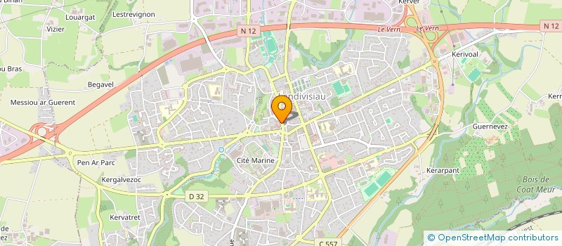 localisation de l'entreprise SNC KERGOAT-FLOCH  LANDIVISIAU