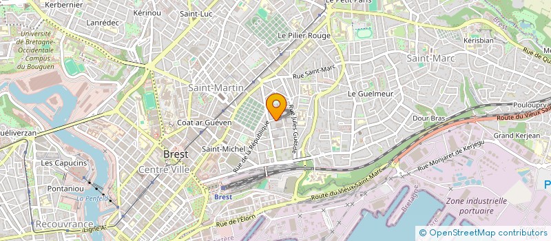 localisation de l'entreprise SNC KERHORNOU à BREST