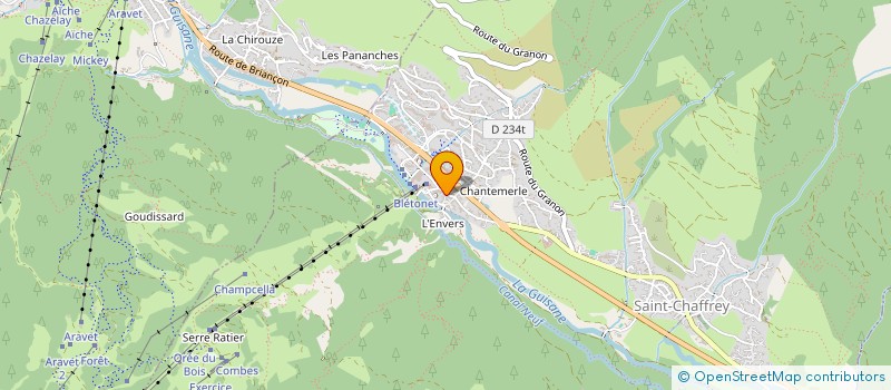 localisation de l'entreprise SNC L'AIGUILLETTE  SAINT-CHAFFREY