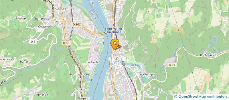 localisation de l'entreprise SNC L'ARLEQUIN  SAINT-VALLIER