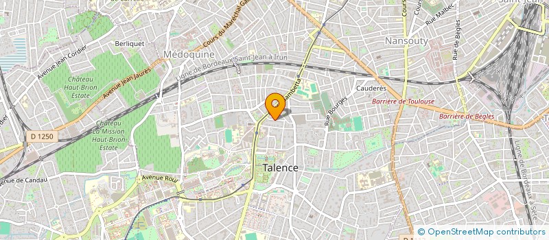 localisation de l'entreprise SNC L'ARSENAL à TALENCE