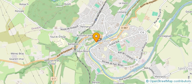 localisation de l'entreprise SNC L'ART BRETON à CHATEAULIN
