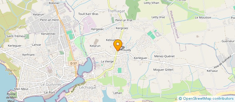 localisation de l'entreprise SNC L'AUBERGE DU PONEY QUI TOUSSE à TREFFIAGAT