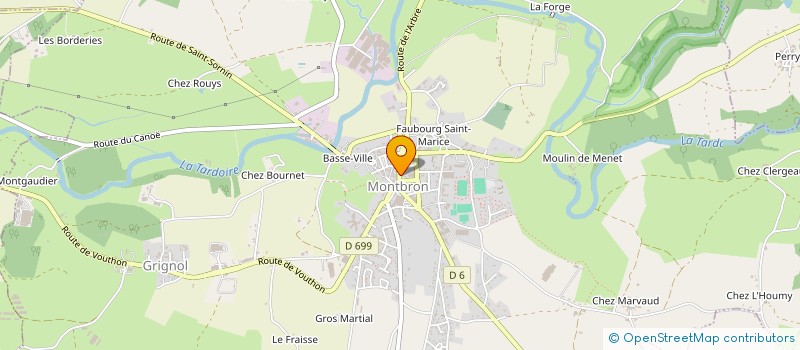 localisation de l'entreprise SNC L'AVENIR  MONTBRON