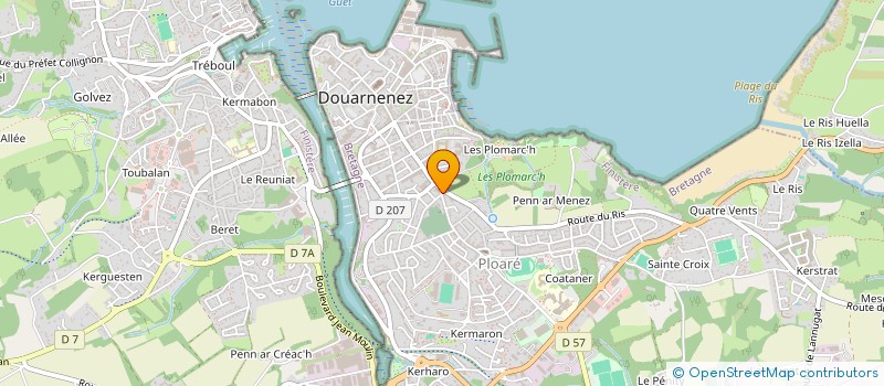 localisation de l'entreprise SNC L EAU VIVE à DOUARNENEZ
