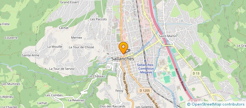 localisation de l'entreprise SNC L ECAILLE D ARGENT à SALLANCHES