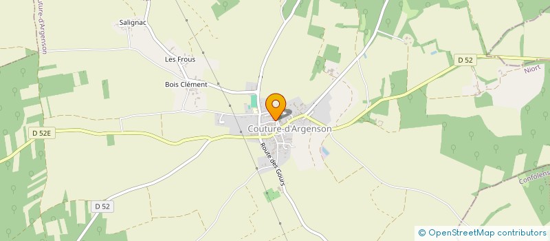 localisation de l'entreprise SNC L'EPICURE D'ARGENSON  COUTURE-D'ARGENSON