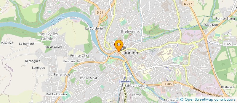 localisation de l'entreprise SNC L'HEREEC à LANNION