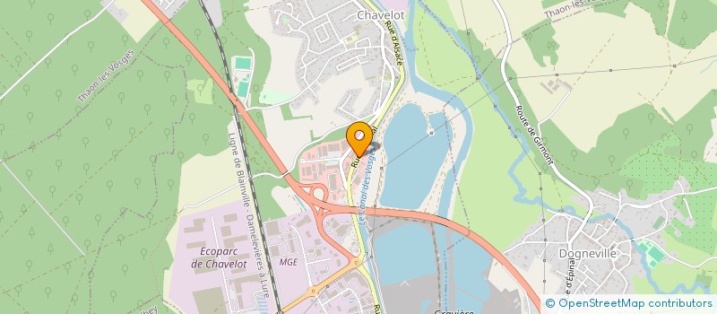 localisation de l'entreprise SNC L'HOTE ET CIE  CHAVELOT