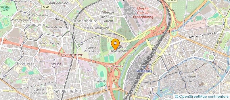 localisation de l'entreprise SNC L'ICEBERG à STRASBOURG