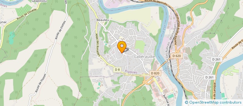 localisation de l'entreprise SNC LA BOUTIQUE  PRADINES