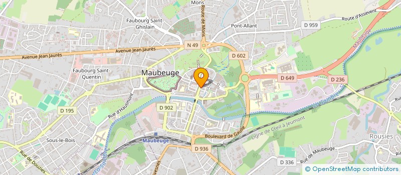 localisation de l'entreprise SNC LA CIVETTE DEWATINES  MAUBEUGE