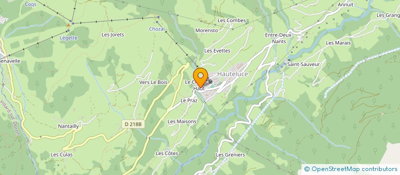 localisation de l'entreprise SNC LA FERME DU CHOZAL à HAUTELUCE