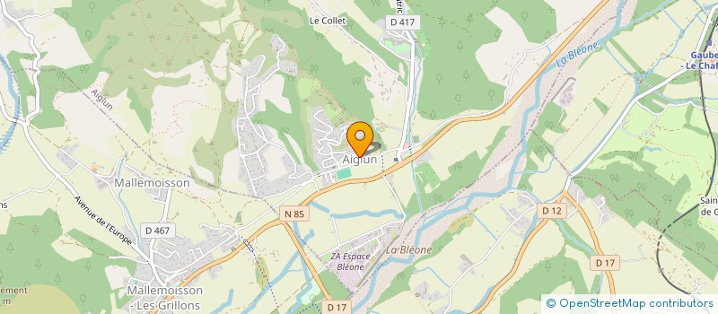 localisation de l'entreprise SNC LA GRANDE SOURCE AIGLUNAISE  AIGLUN