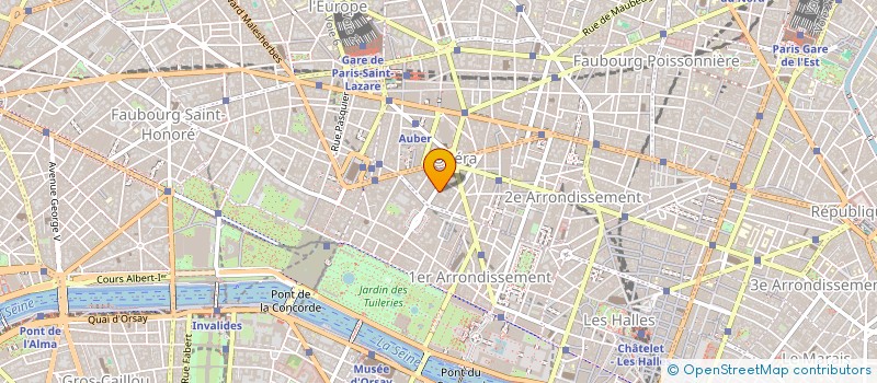 localisation de l'entreprise SNC LA MAHAUDIERE à PARIS