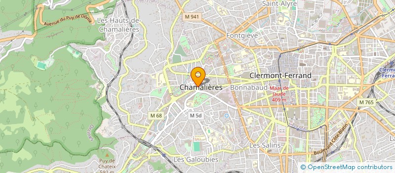 localisation de l'entreprise SNC LA PETITE VITESSE à CHAMALIERES