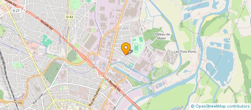 localisation de l'entreprise SNC LA SCALA  ROANNE