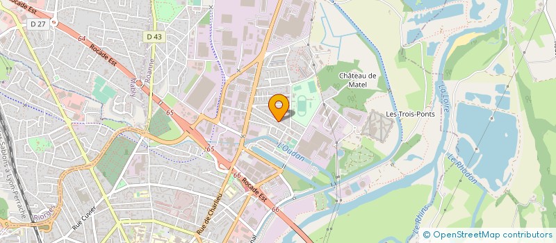 localisation de l'entreprise SNC LA SCALA  ROANNE