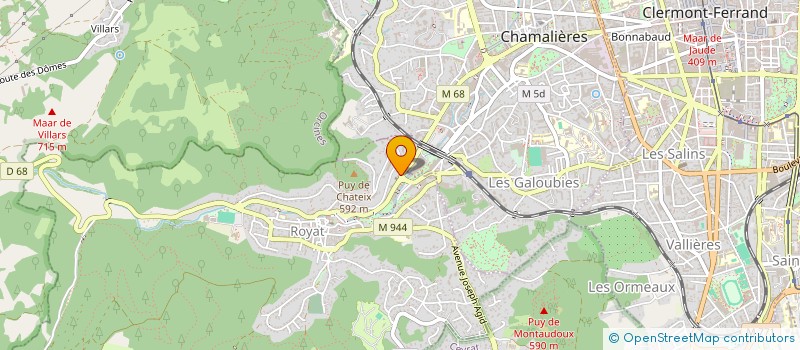 localisation de l'entreprise SNC LA STATION  ROYAT