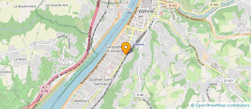 localisation de l'entreprise SNC LA TRATTORIA à VIENNE
