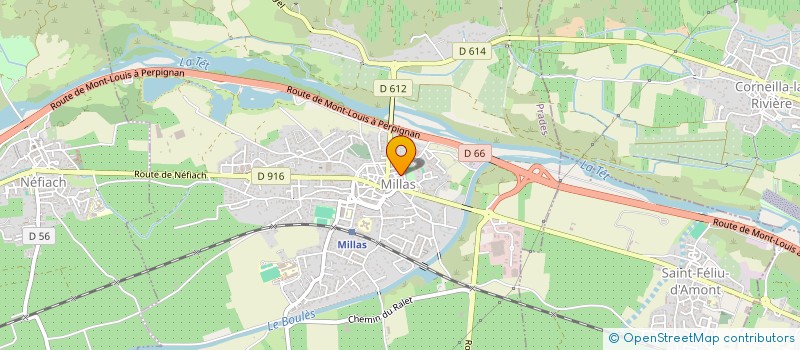 localisation de l'entreprise SNC LAFAYETTE  MILLAS