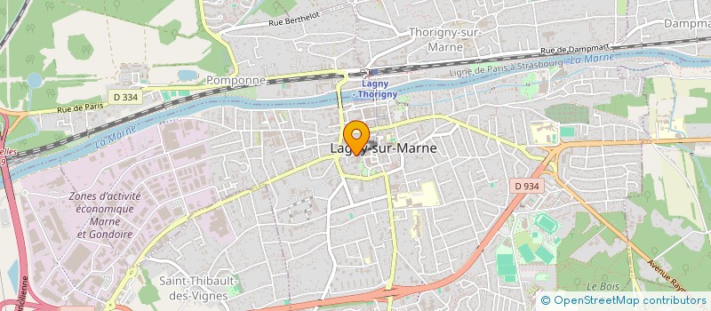 localisation de l'entreprise SNC LAINES LUCIANI SRMV à LAGNY-SUR-MARNE