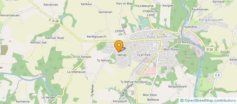 localisation de l'entreprise SNC LAISNE DIFFUSION  PONT-SCORFF