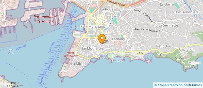 localisation de l'entreprise SNC LAMALGUE 38 à TOULON