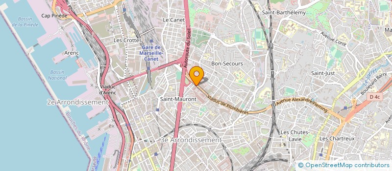localisation de l'entreprise SNC LANFRANCHI à MARSEILLE