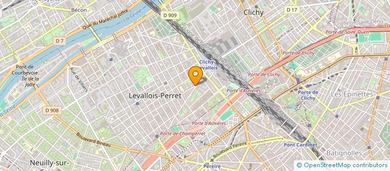 localisation de l'entreprise SNC LANFRIED à LEVALLOIS-PERRET
