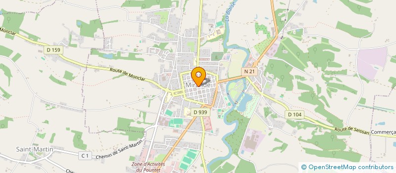 localisation de l'entreprise SNC LARAN  MIRANDE