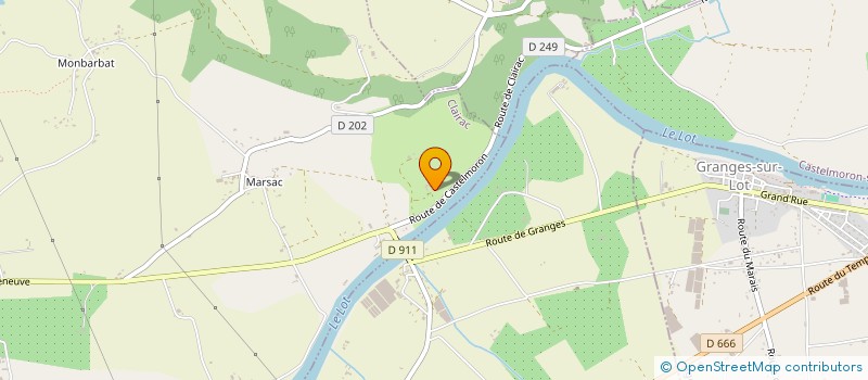 localisation de l'entreprise SNC LARROUY LOISIRS  CLAIRAC