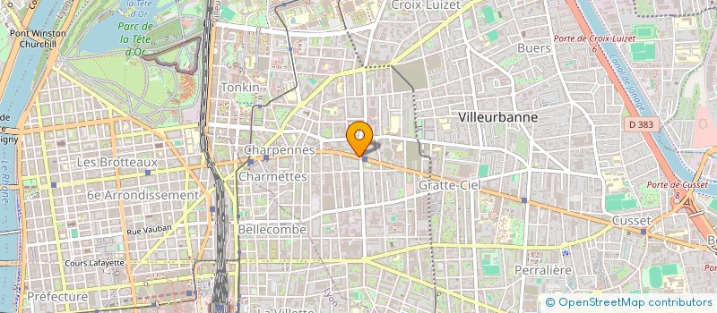 localisation de l'entreprise SNC LE BABYLONE  VILLEURBANNE