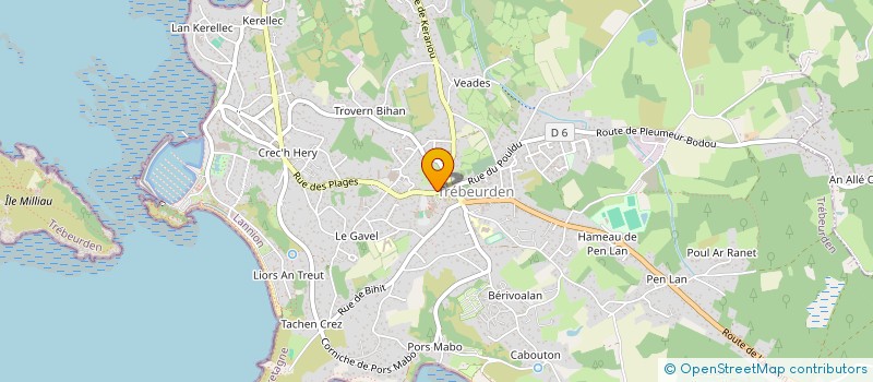 localisation de l'entreprise SNC LE BORGNE à TREBEURDEN