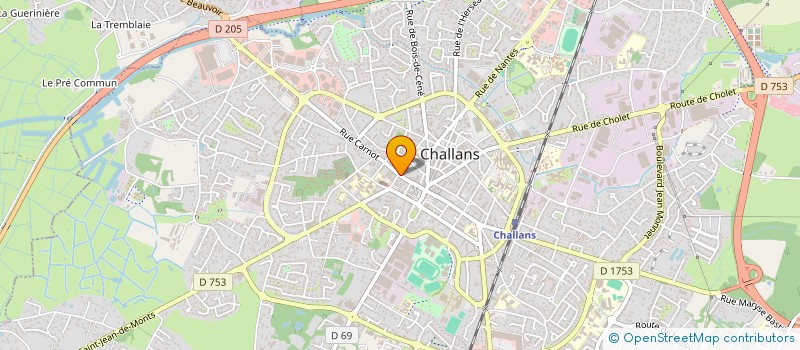 localisation de l'entreprise SNC LE BRAZZA à CHALLANS