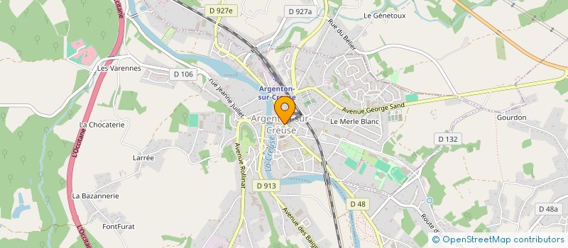 localisation de l'entreprise SNC LE BRAZZA à ARGENTON-SUR-CREUSE