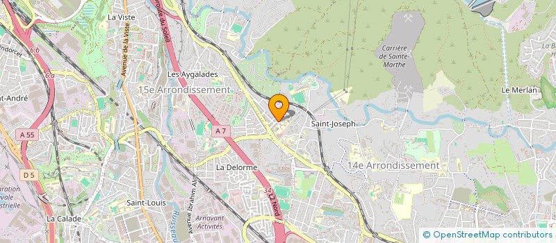 localisation de l'entreprise SNC LE CASTELLAS à MARSEILLE