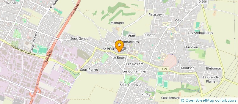 localisation de l'entreprise SNC LE CLOS DES PRIMEVERES à GENAS