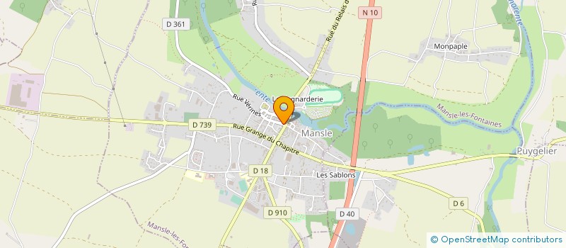 localisation de l'entreprise SNC LE COLIBRI à MANSLE-LES-FONTAINES