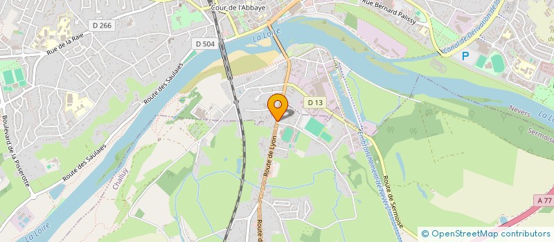 localisation de l'entreprise SNC LE COMPTOIR DES SPORTS  CHALLUY