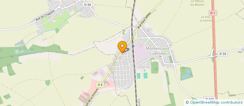 localisation de l'entreprise SNC LE COQ VAINQUEUR  MONTESCOURT-LIZEROLLES