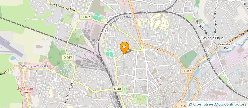 localisation de l'entreprise SNC LE DAGOBERT à NEVERS