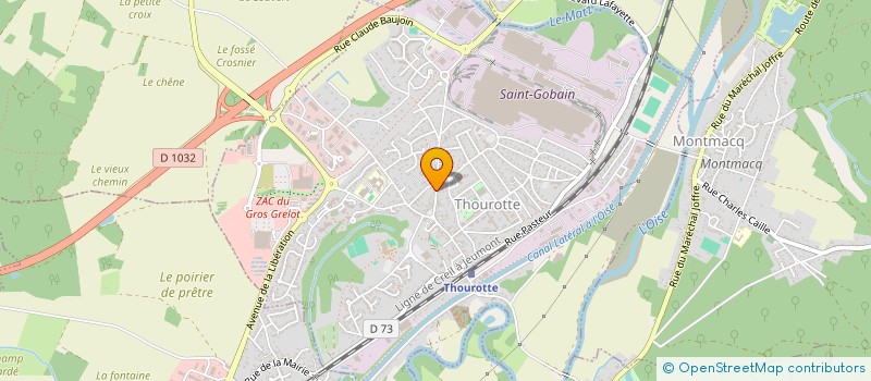 localisation de l'entreprise SNC LE FONTENOY  THOUROTTE