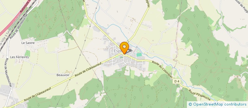 localisation de l'entreprise SNC LE FOURNIL DU VILLAGE  ESPELUCHE