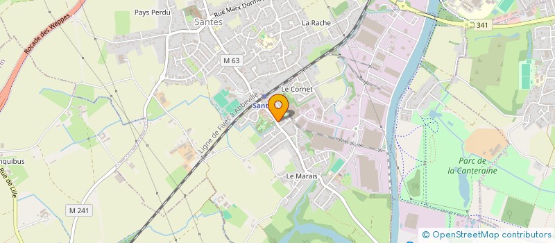 localisation de l'entreprise SNC LE GALLIA  SANTES