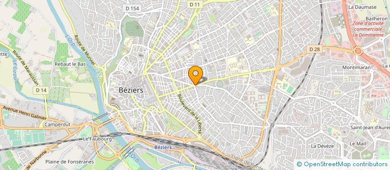 localisation de l'entreprise SNC LE GENEVE à BEZIERS