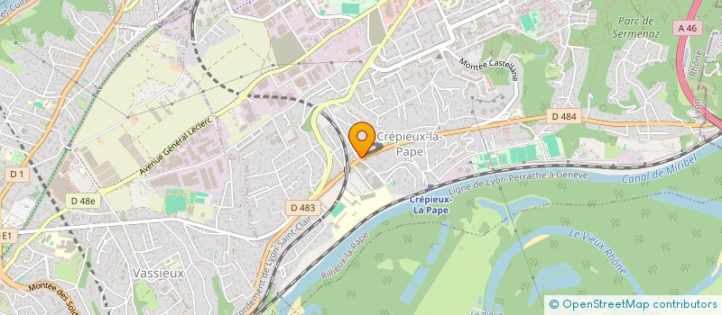 localisation de l'entreprise SNC LE GENEVE  RILLIEUX-LA-PAPE