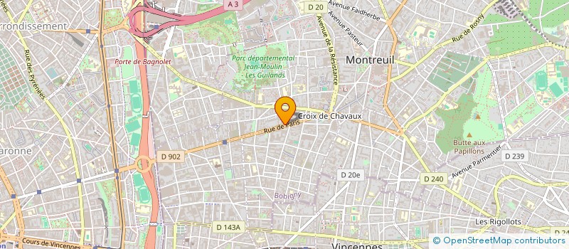 localisation de l'entreprise SNC LE JEAN NICOT MONTREUIL à MONTREUIL