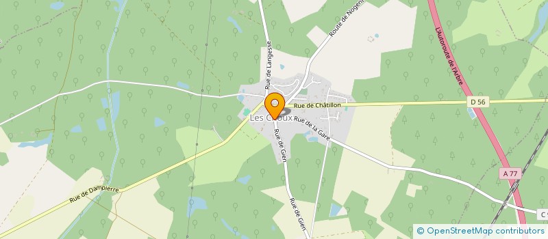 localisation de l'entreprise SNC LE LION D'OR HUGUET à LES CHOUX