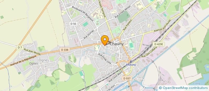localisation de l'entreprise SNC LE LION ROUGE à CHAUNY